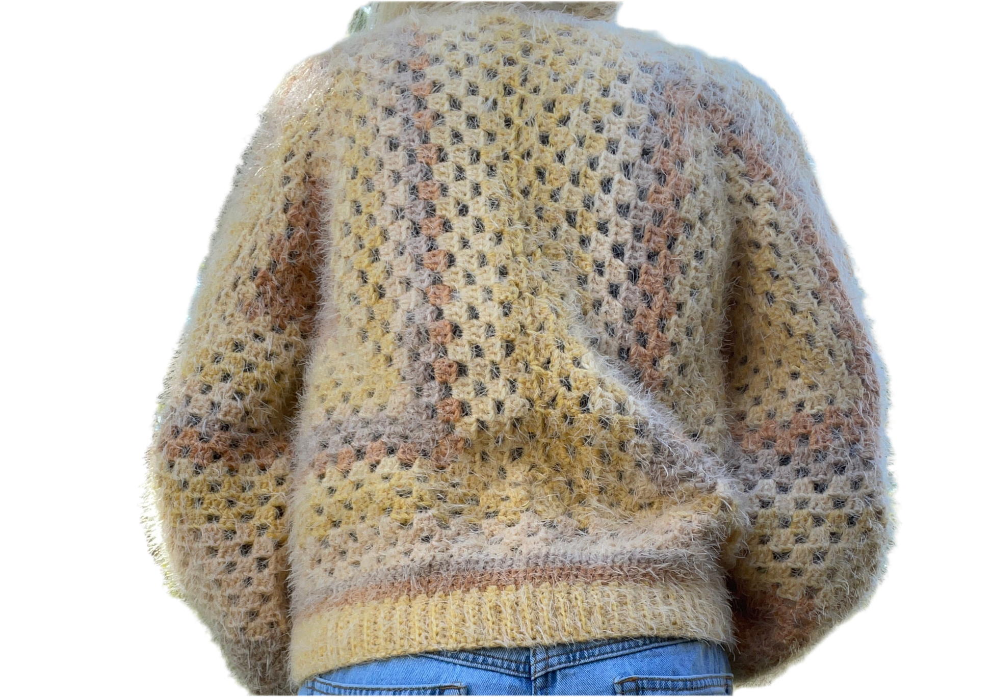 lemon sponge cake cardigan (size small)