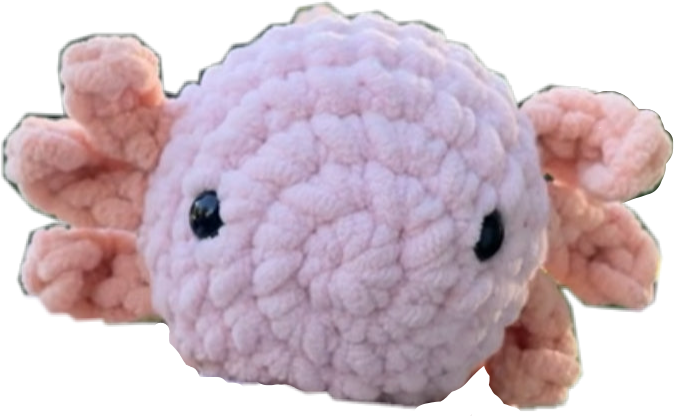 mini axolotl plushie
