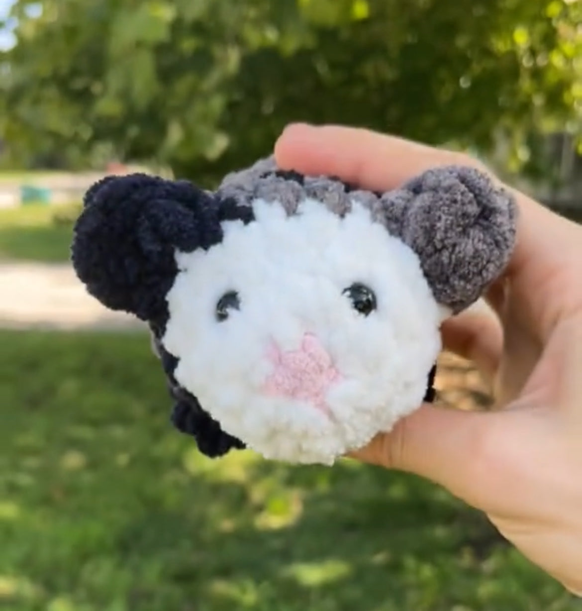 mini opossum plushie