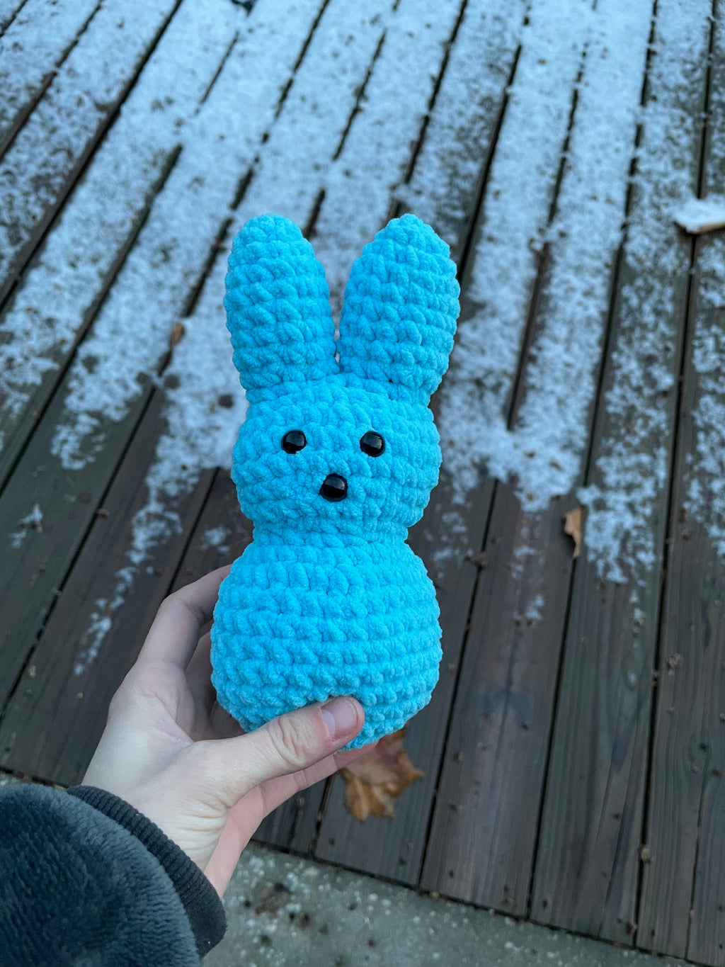 blue marshmallow bunny