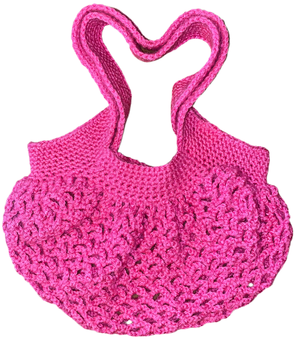 hot rose market bag