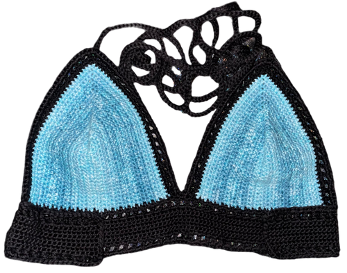 black/teal ombré lilly top sizes XS-3X