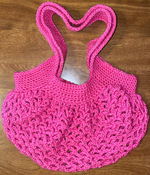 hot rose market bag