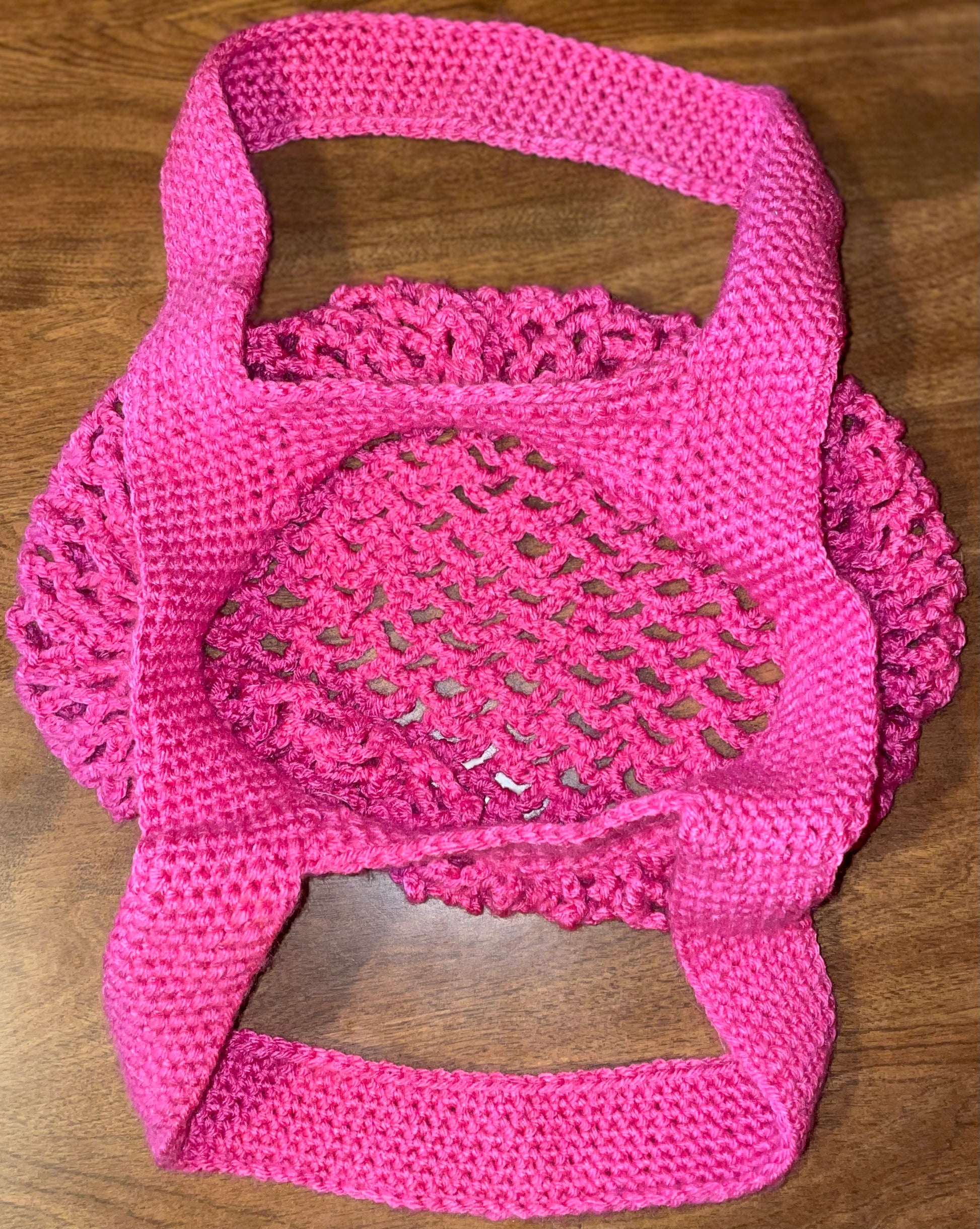 hot rose market bag