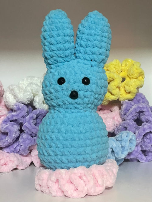 blue marshmallow bunny